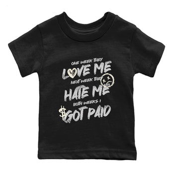 3s Sail and Cement Grey shirts to match jordans I Got Paid sneaker match tees Air Jordan 3 Retro Sail and Cement Grey match shoes to clothes SNRT Sneaker Tees Youth Baby Black 2 tee