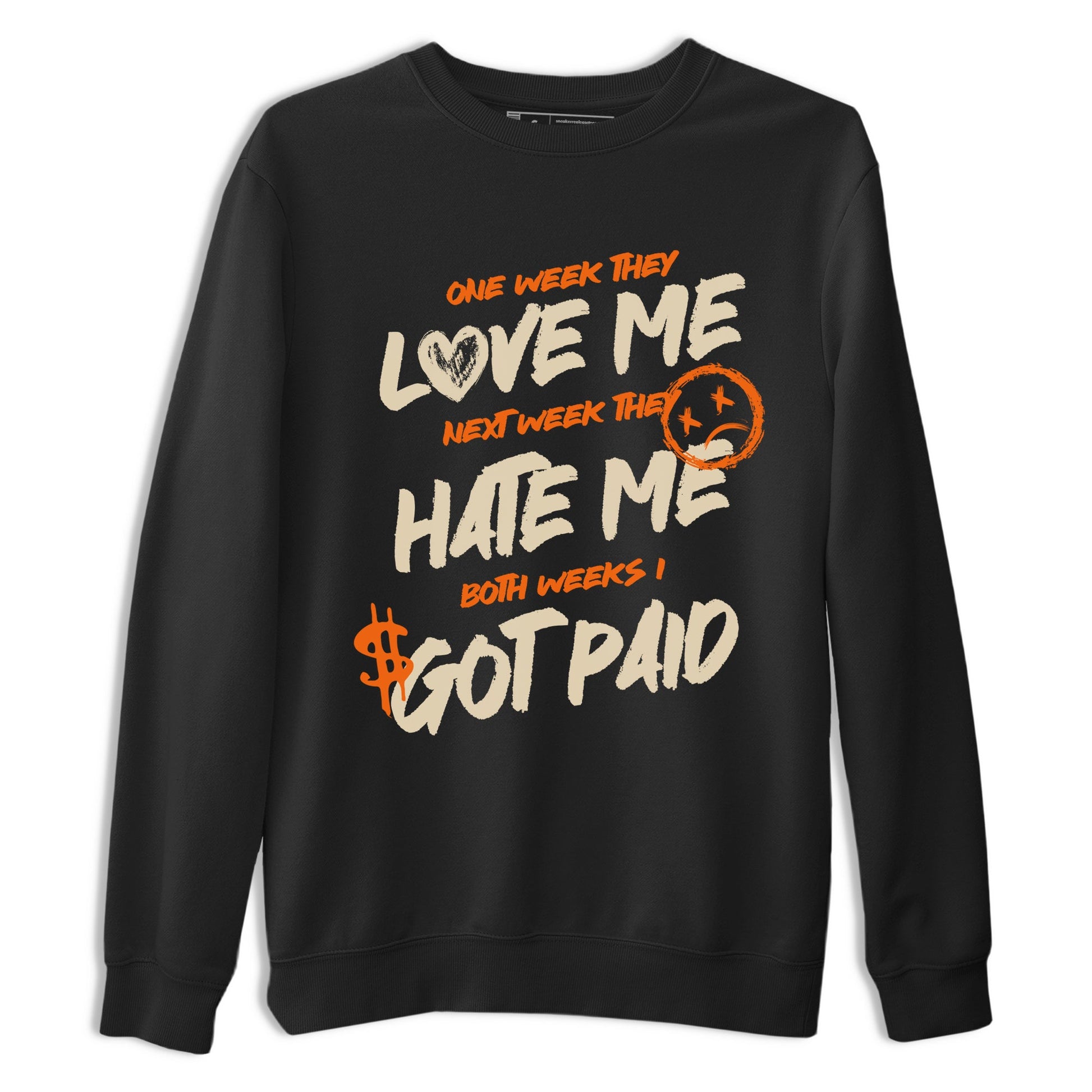 I Got Paid sneaker match t-shirt styled to complete your fit with the Air Jordan 3 Starfish sneakers, shown in Black 2.