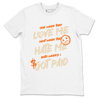 I Got Paid sneaker match t-shirt styled to complete your fit with the Air Jordan 3 Starfish sneakers, shown in White 2.