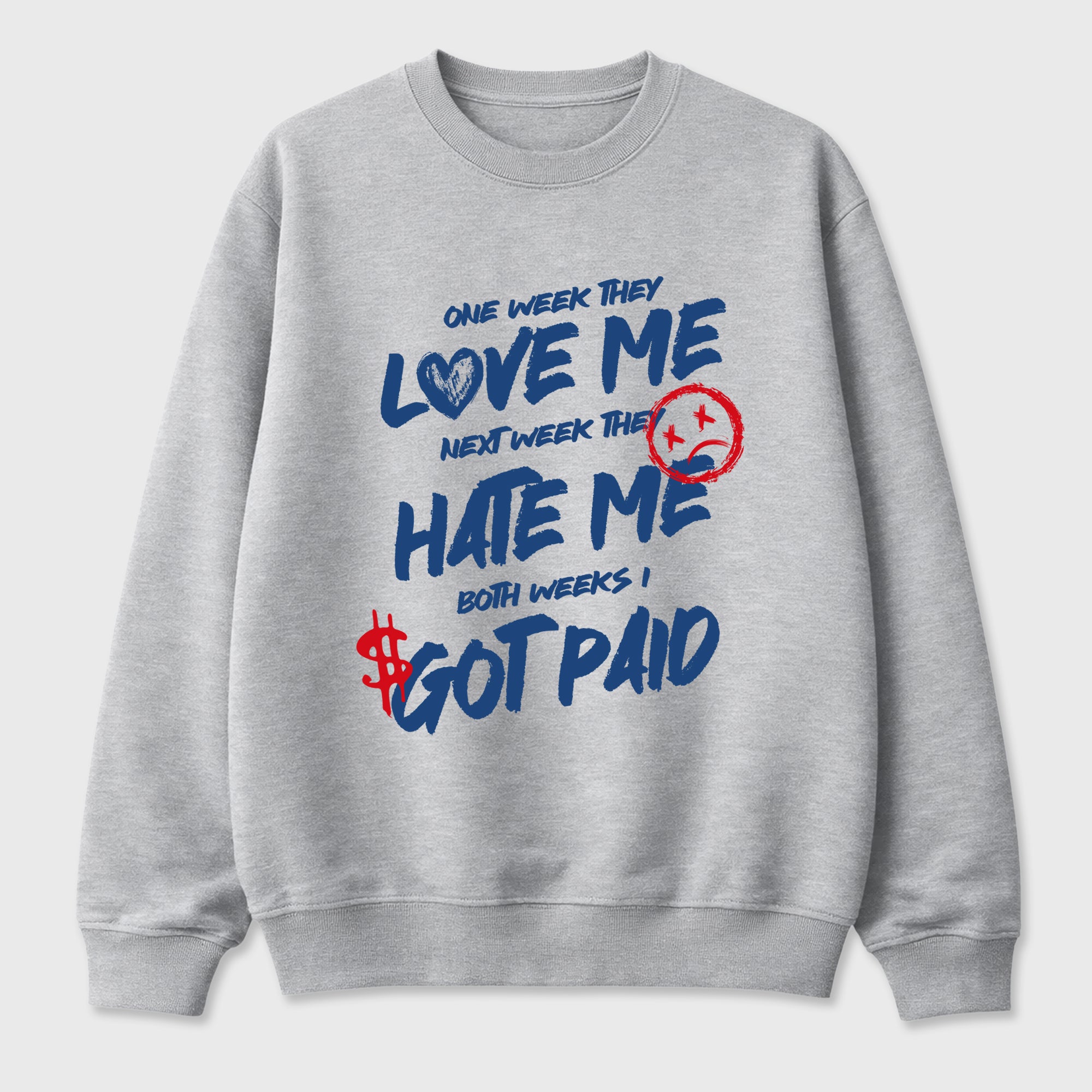 I Got Paid Graphic T-Shirt featuring original streetwear artwork designed to match the Air Jordan 3 True Blue. Heather Grey 2 Graphic Tee.