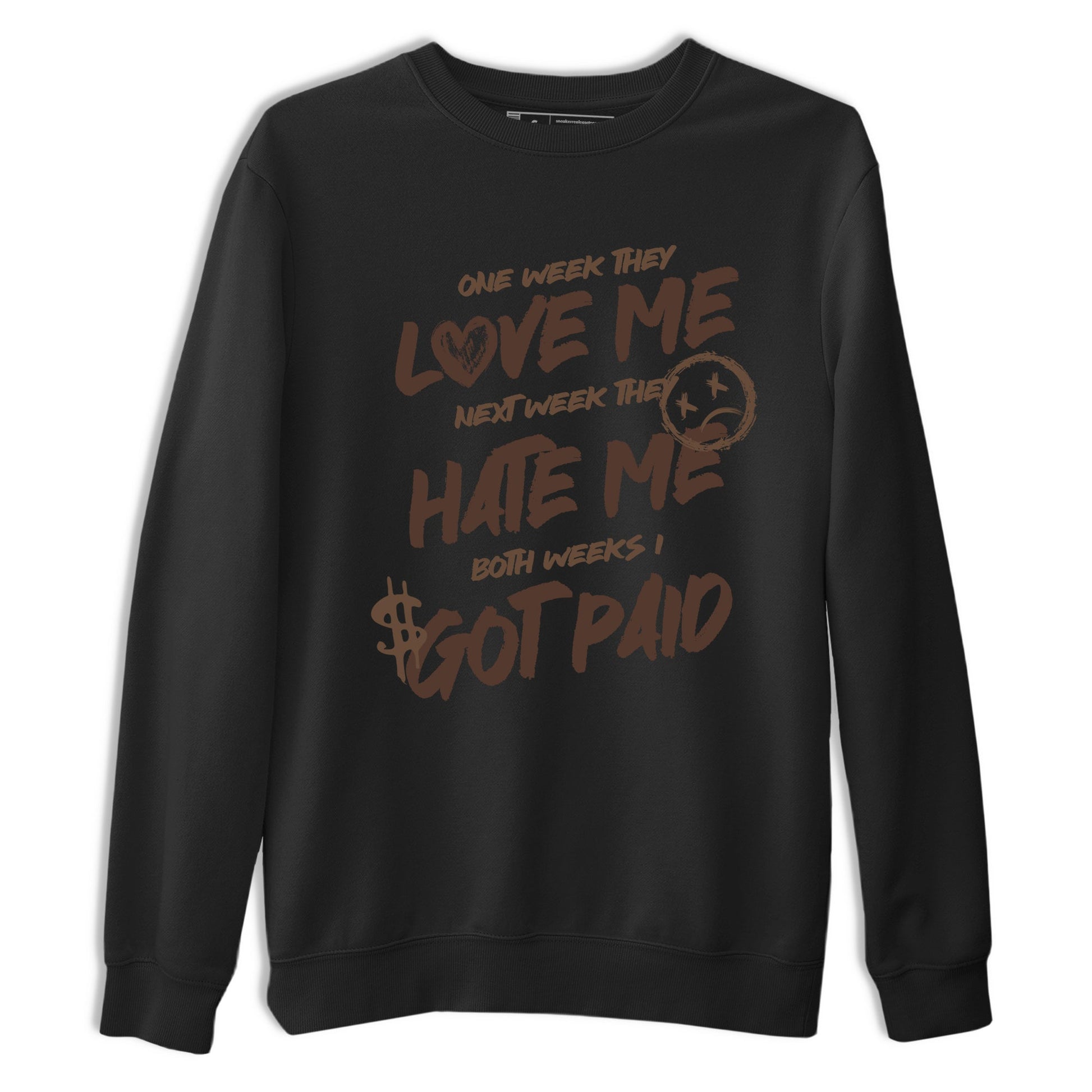 Sneaker match tees – Sneaker Tees To Match Air Jordan 4 A Ma Maniere x Dark Mocha Shoes – I Got Paid Tee Black 2