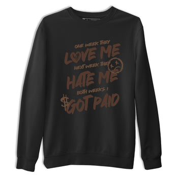 Sneaker match tees – Sneaker Tees To Match Air Jordan 4 A Ma Maniere x Dark Mocha Shoes – I Got Paid Tee Black 2