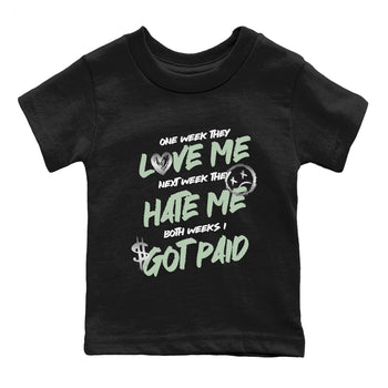 4s Abundance shirts to match jordans I Got Paid sneaker match tees Air Jordan 4 Seafoam match shoes to clothes SNRT Sneaker Tees Youth Baby Black 2 tee