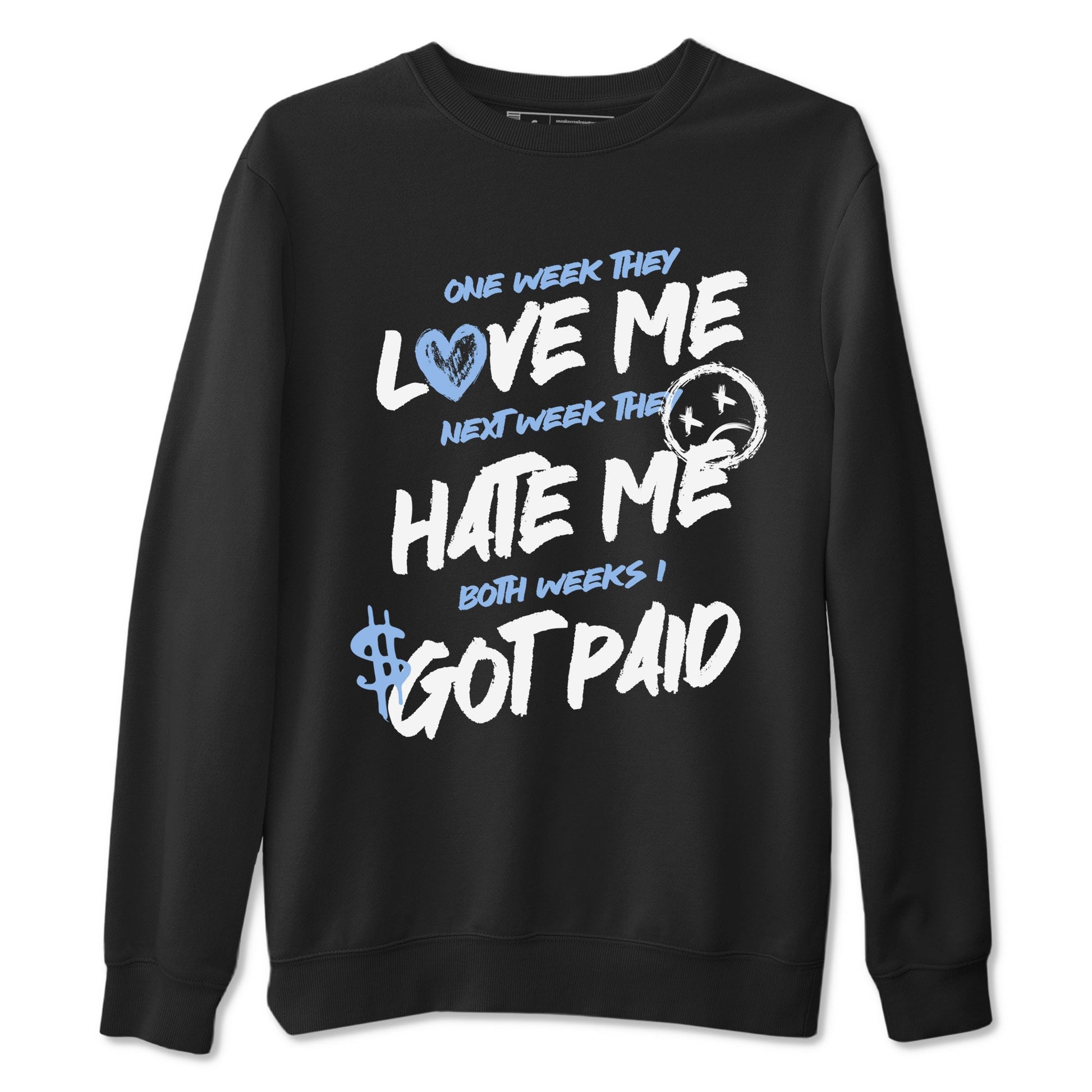 I Got Paid sneaker match t-shirt styled to complete your fit with the Air Jordan 4 Aluminum sneakers, shown in Black 2.