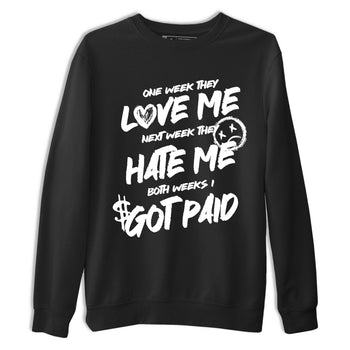 Best Sneakerfit graphic tee – Sneaker Tees To Match Air Jordan 4 Retro Black Cat Sneakers – I Got Paid Tee Black 2
