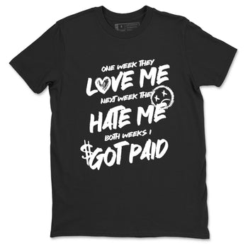 Best Sneakerfit graphic tee – Sneaker Tees To Match Air Jordan 4 Retro Black Cat Sneakers – I Got Paid Tee Black 2