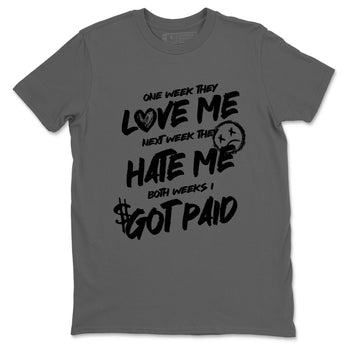 Best Sneakerfit graphic tee – Sneaker Tees To Match Air Jordan 4 Retro Black Cat Sneakers – I Got Paid Tee Cool Grey 2