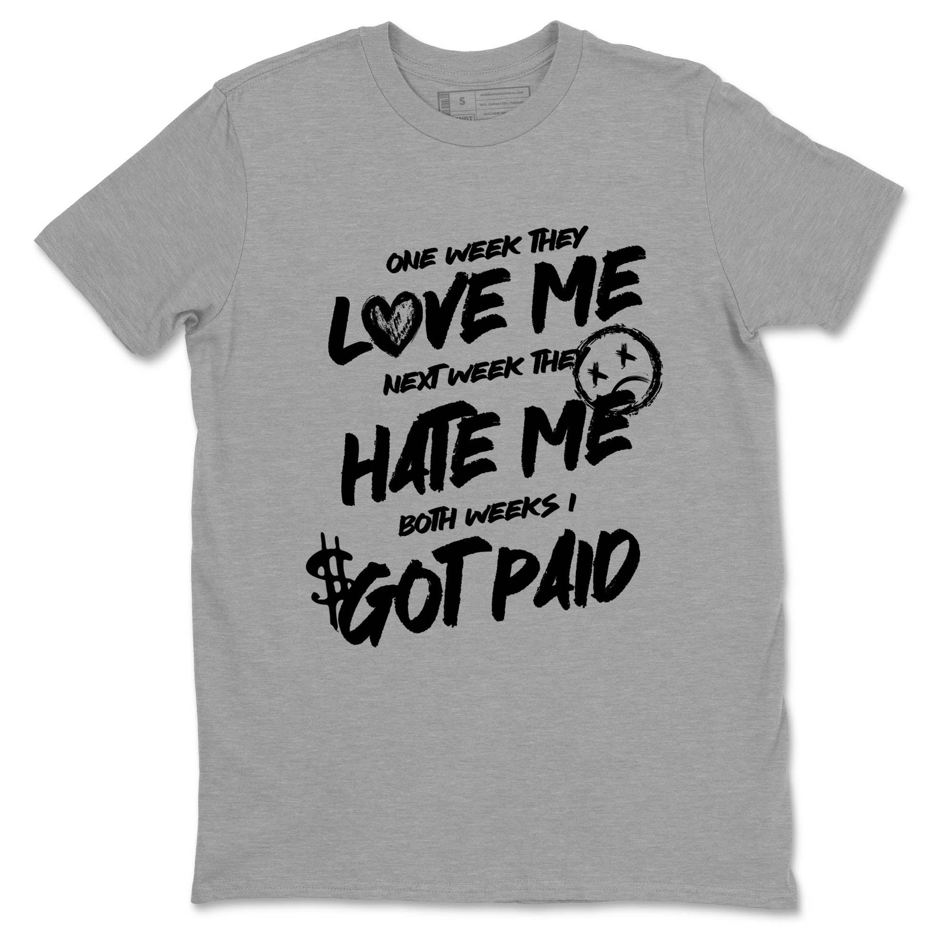 Best Sneakerfit graphic tee – Sneaker Tees To Match Air Jordan 4 Retro Black Cat Sneakers – I Got Paid Tee Heather Grey 2