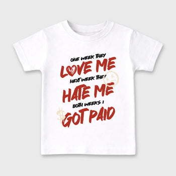 Sneaker match tees – Sneaker Tees To Match Air Jordan 4 Brick After Brick Shoes – I Got Paid Kids T-Shirt White 2