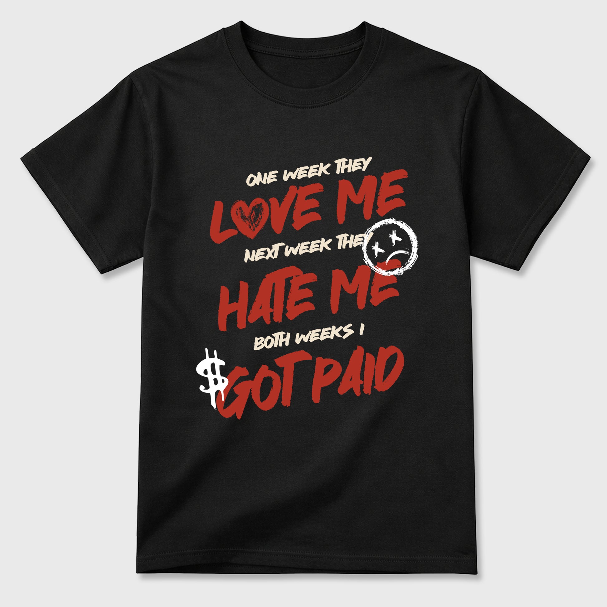 Sneaker match tees – Sneaker Tees To Match Air Jordan 4 Brick After Brick Shoes – I Got Paid Tee Black 2