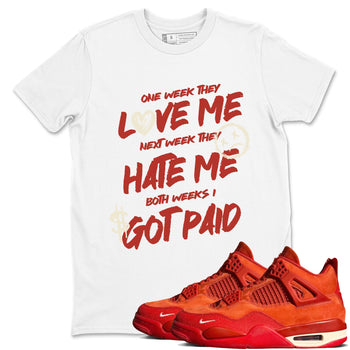 4s Brick By Brick best t shirts to wear with jordans I Got Paid sneaker match tees Nigel Sylvester x Air Jordan 4 Brick by Brick match shoes to clothes SNRT Sneaker Tees unisex cotton White 1 shirts