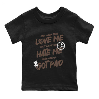 Sneaker match tees – Sneaker Tees To Match Air Jordan 4 Cave Stone Shoes – I Got Paid Kids T-Shirt Black 2