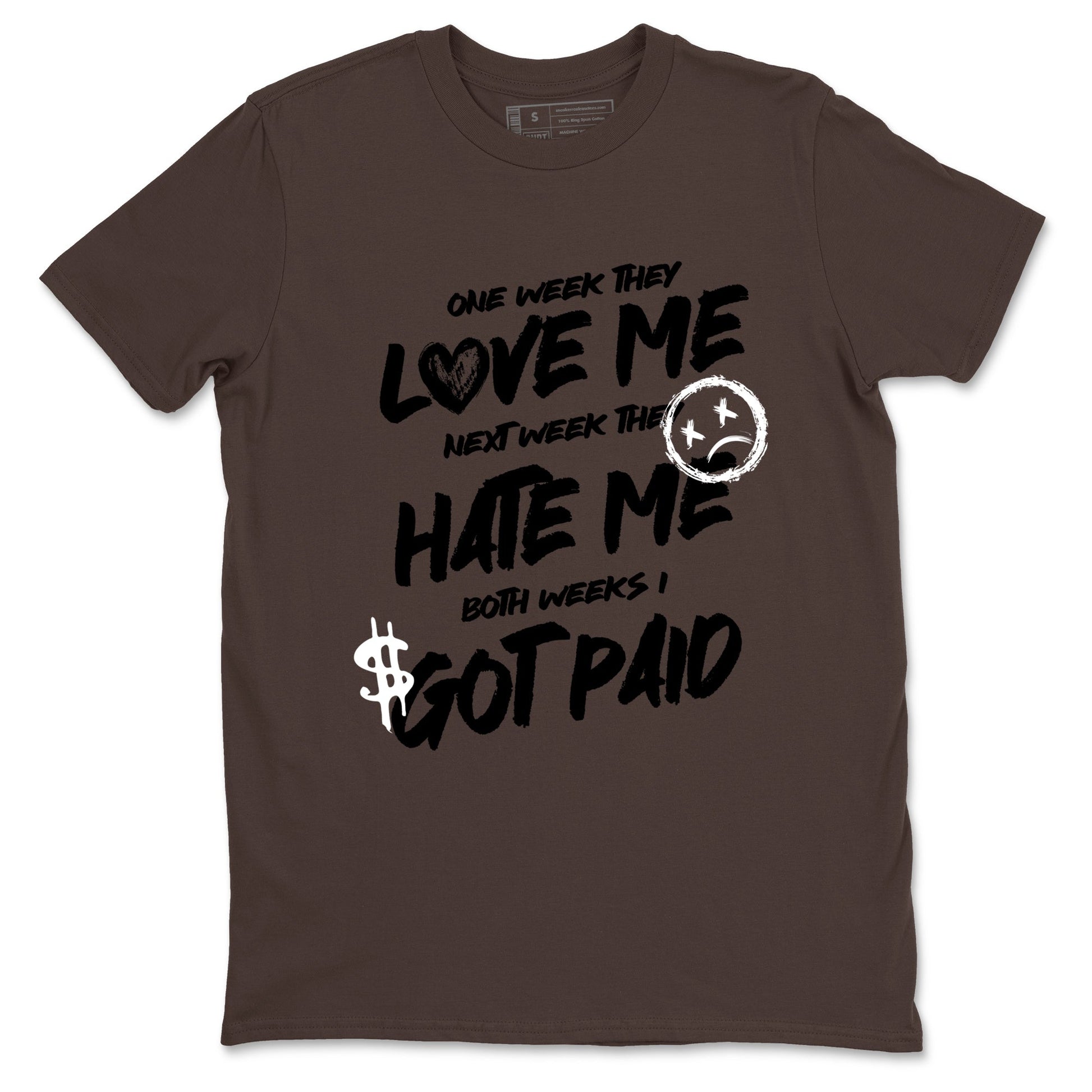Sneaker match tees – Sneaker Tees To Match Air Jordan 4 Cave Stone Shoes – I Got Paid Tee Dark Chocolate 2