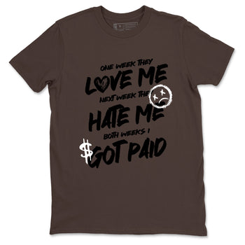 Sneaker match tees – Sneaker Tees To Match Air Jordan 4 Cave Stone Shoes – I Got Paid Tee Dark Chocolate 2