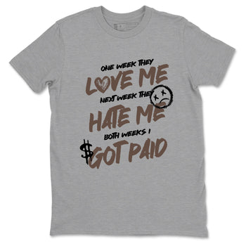 Sneaker match tees – Sneaker Tees To Match Air Jordan 4 Cave Stone Shoes – I Got Paid Tee Heather Grey 2