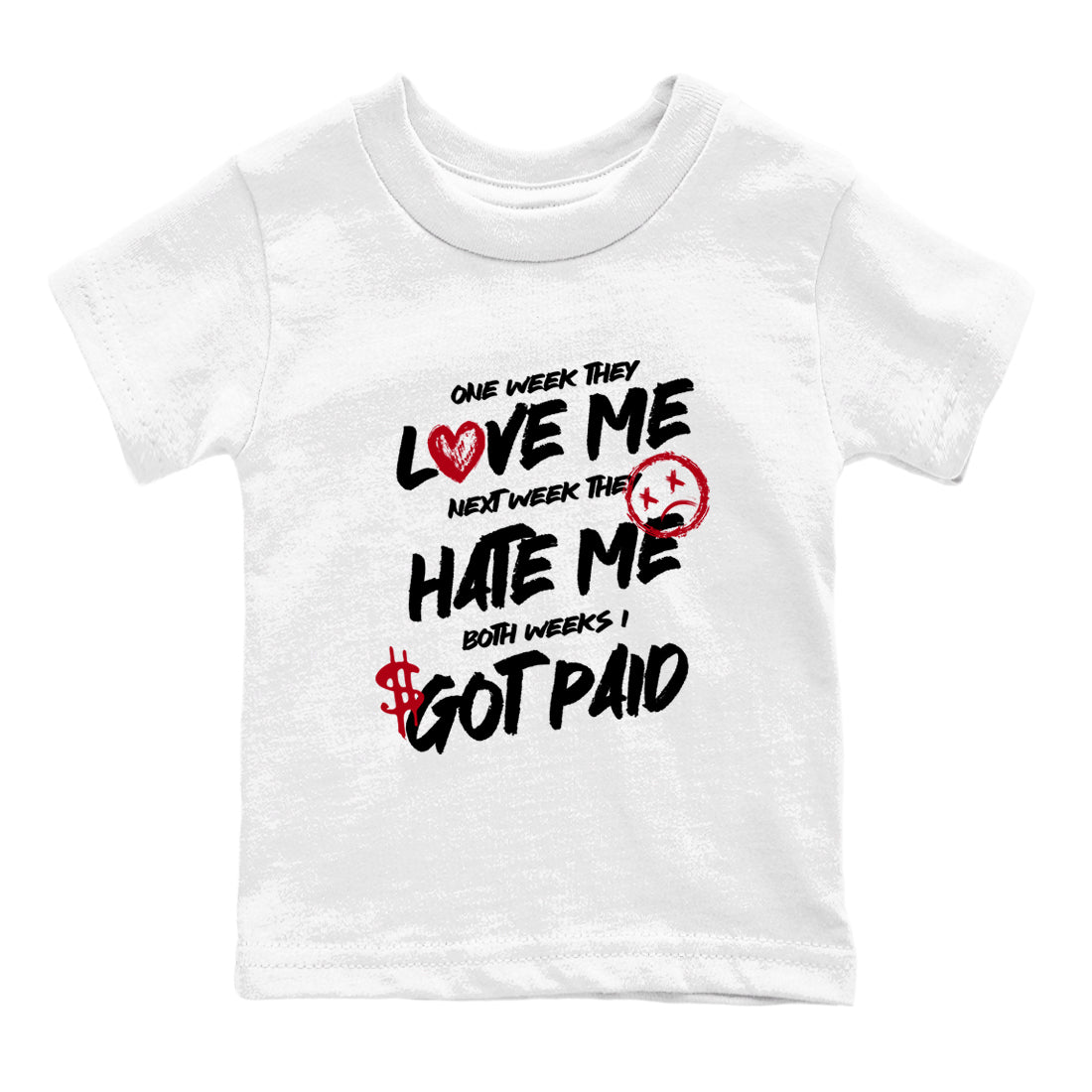 Sneaker match tees – Sneaker Tees To Match Air Jordan 4 Flight Club Shoes – I Got Paid Kids T-Shirt White 2