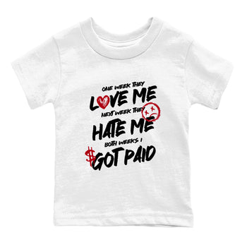 Sneaker match tees – Sneaker Tees To Match Air Jordan 4 Flight Club Shoes – I Got Paid Kids T-Shirt White 2