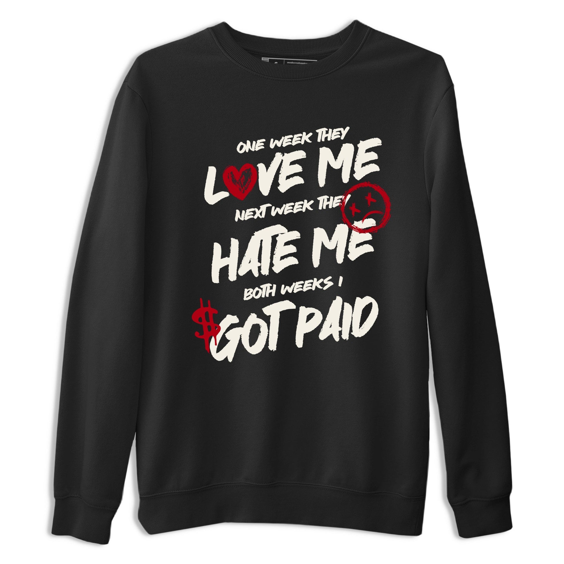 Sneaker match tees – Sneaker Tees To Match Air Jordan 4 Flight Club Shoes – I Got Paid Tee Black 2
