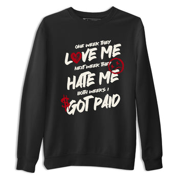 Sneaker match tees – Sneaker Tees To Match Air Jordan 4 Flight Club Shoes – I Got Paid Tee Black 2
