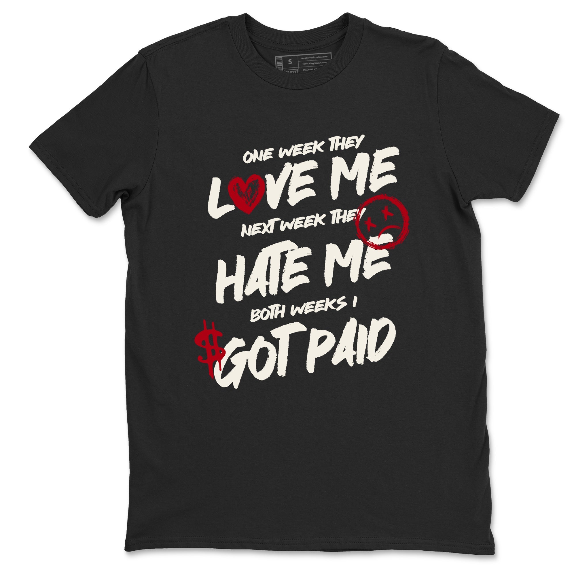 Sneaker match tees – Sneaker Tees To Match Air Jordan 4 Flight Club Shoes – I Got Paid Tee Black 2