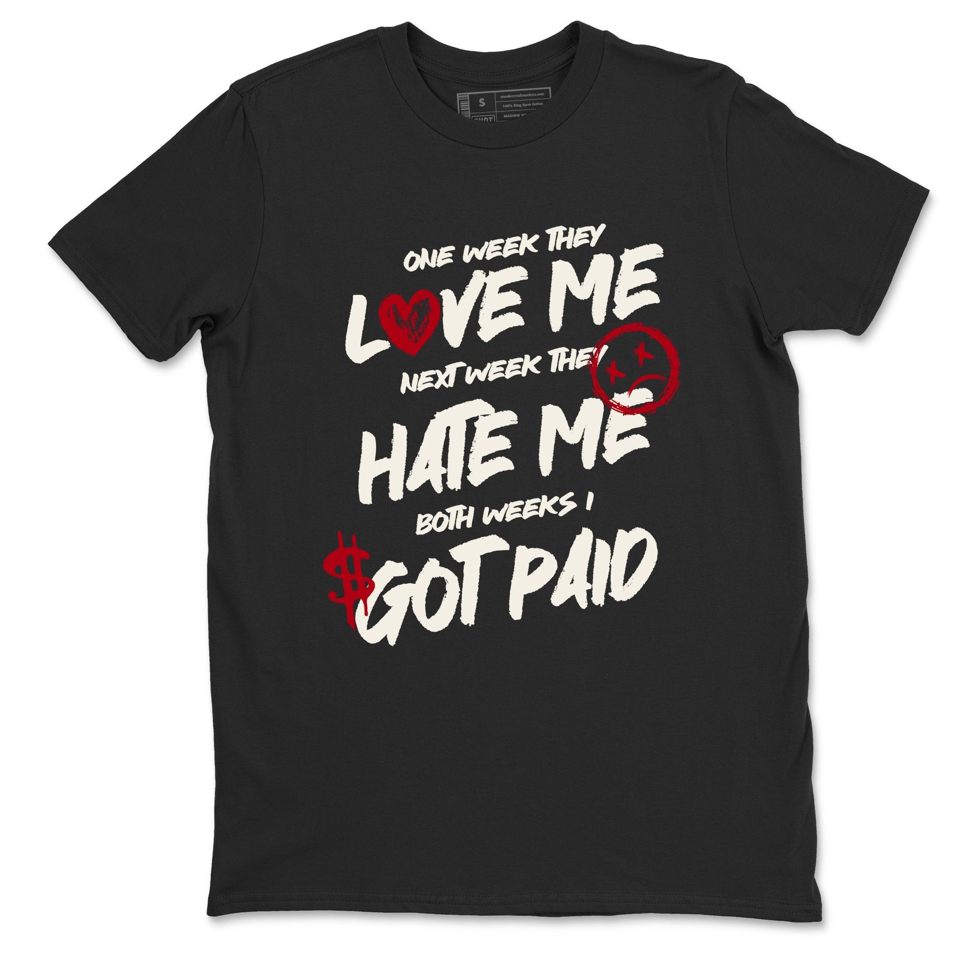 Sneaker match tees – Sneaker Tees To Match Air Jordan 4 Flight Club Shoes – I Got Paid Tee Black 2
