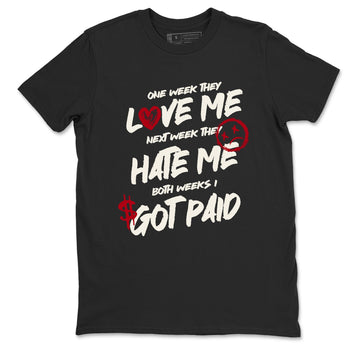 Sneaker match tees – Sneaker Tees To Match Air Jordan 4 Flight Club Shoes – I Got Paid Tee Black 2