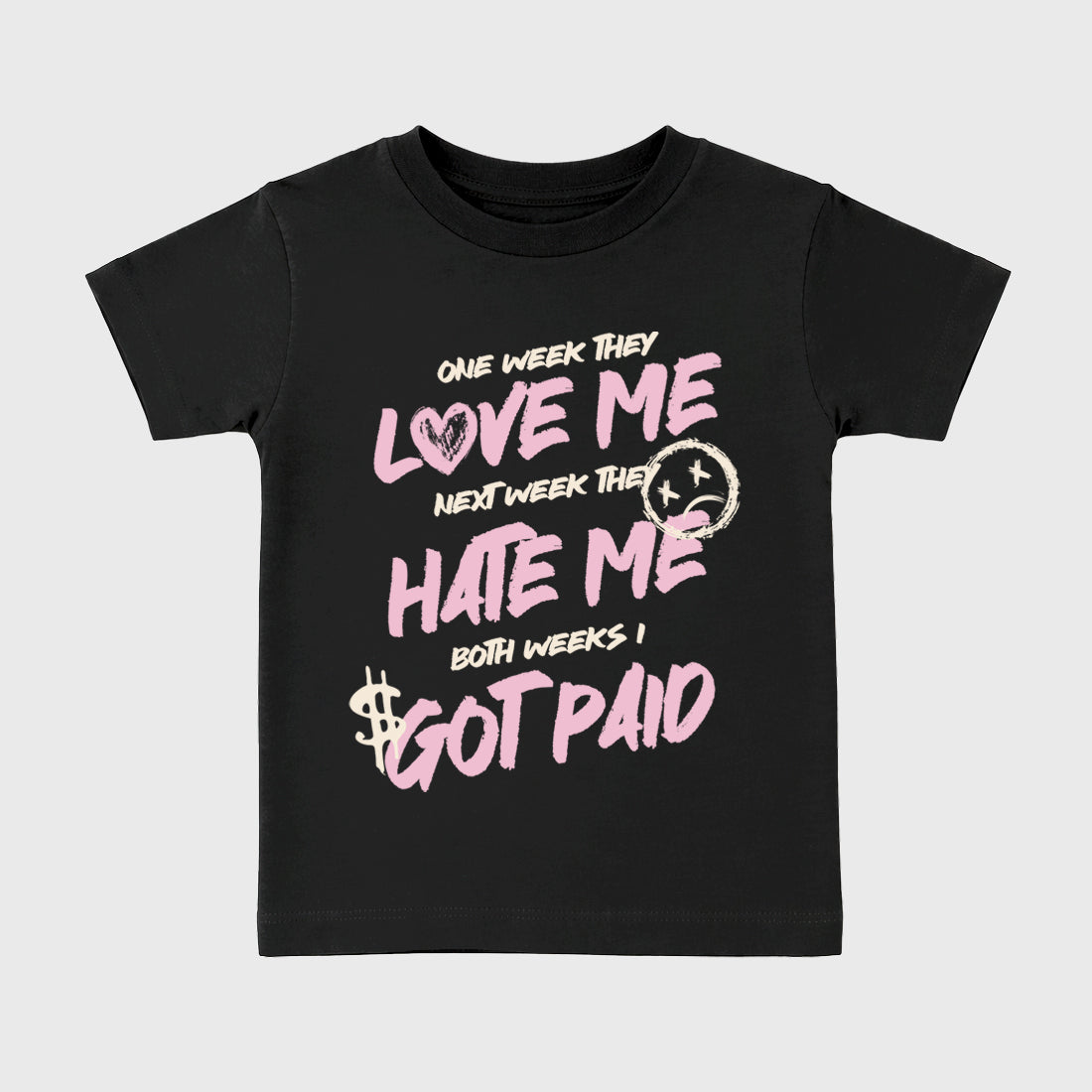Sneaker match tees – Sneaker Tees To Match Air Jordan 4 Iced Carmine Shoes – I Got Paid Kids T-Shirt Black 2