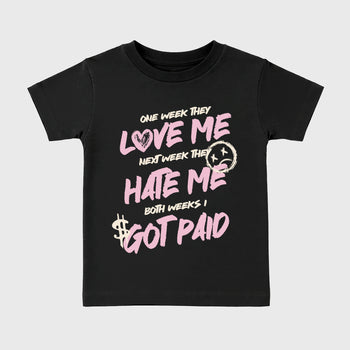 Sneaker match tees – Sneaker Tees To Match Air Jordan 4 Iced Carmine Shoes – I Got Paid Kids T-Shirt Black 2