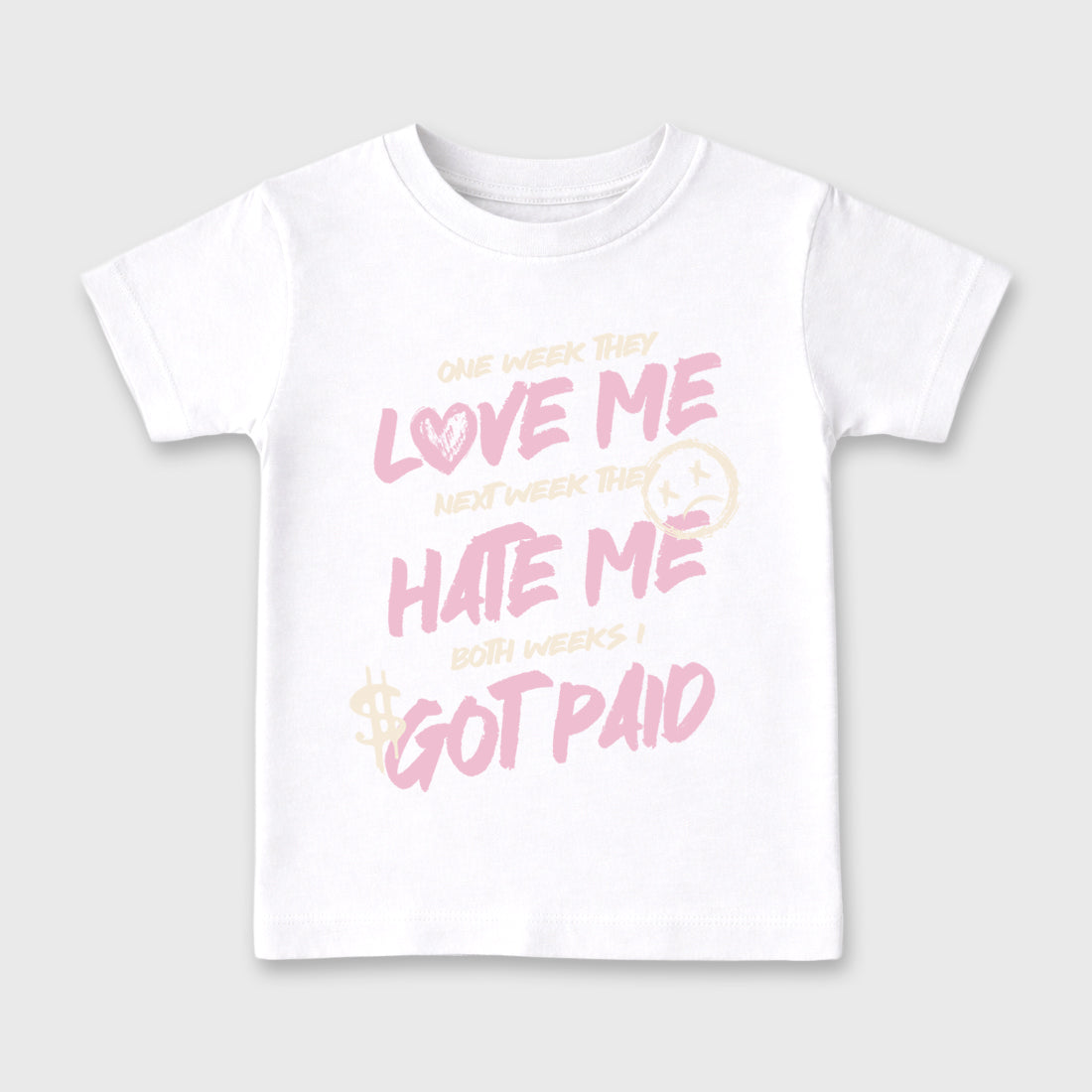 Sneaker match tees – Sneaker Tees To Match Air Jordan 4 Iced Carmine Shoes – I Got Paid Kids T-Shirt White 2