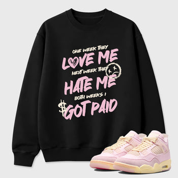 Sneaker match tees – Sneaker Tees To Match Air Jordan 4 Iced Carmine Shoes – I Got Paid Tee Black 1
