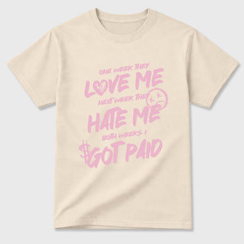 Sneaker match tees – Sneaker Tees To Match Air Jordan 4 Iced Carmine Shoes – I Got Paid Tee Natural 2