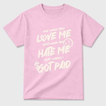 Sneaker match tees – Sneaker Tees To Match Air Jordan 4 Iced Carmine Shoes – I Got Paid Tee Pink 2
