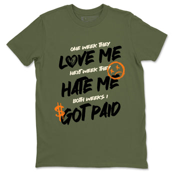 Sneaker match tees – Sneaker Tees To Match Undefeated inspired colorways Air Jordan 4 OG Olive Shoes  – I Got Paid Tee Military Green 2