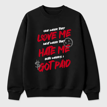 I Got Paid Graphic T-Shirt sneaker match tee designed for the Air Jordan 4 Toro Bravo, featuring coordinated color options for a perfect streetwear match. Black 2 shirt.