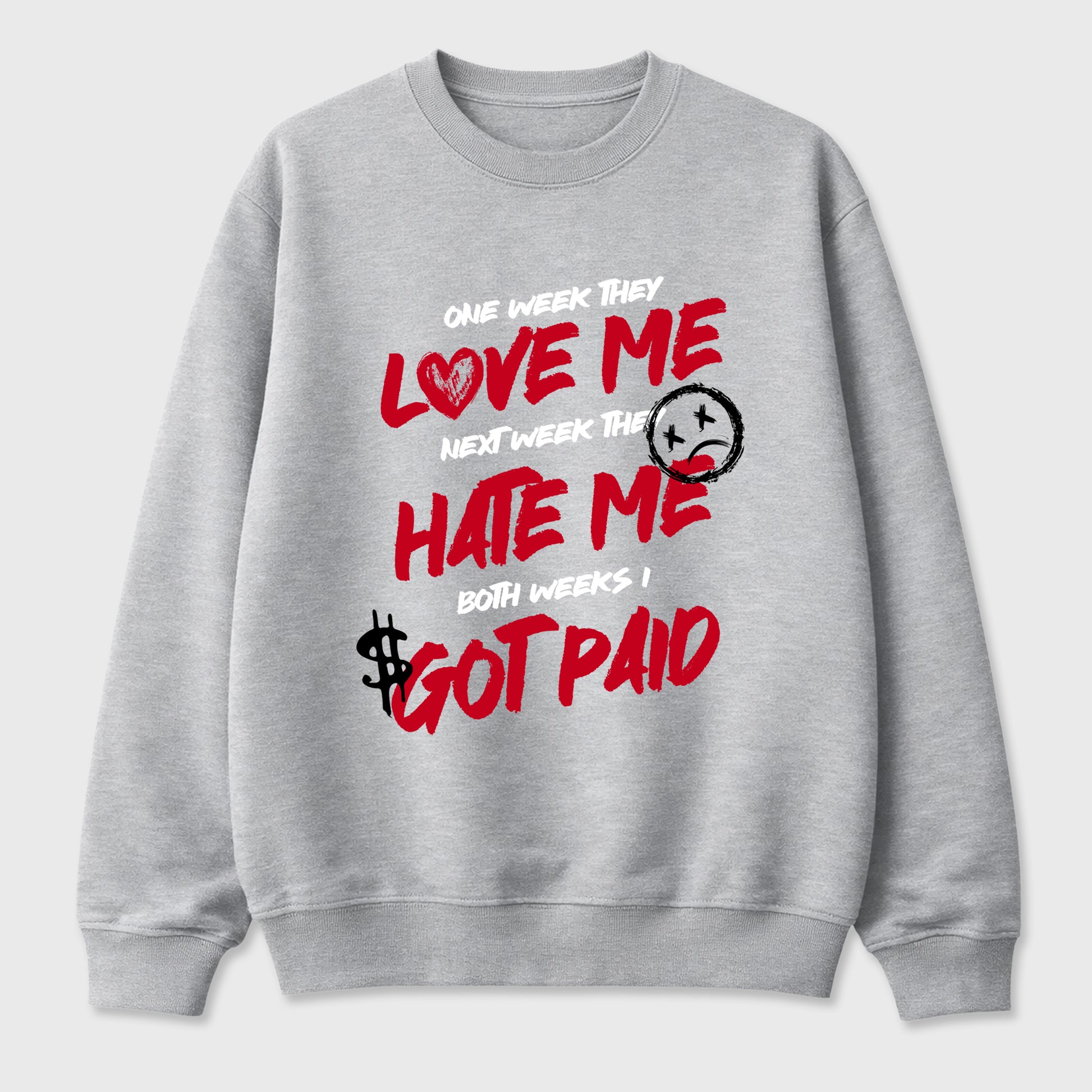 I Got Paid Graphic T-Shirt sneaker match tee designed for the Air Jordan 4 Toro Bravo, featuring coordinated color options for a perfect streetwear match. Heather Grey 2 shirt.