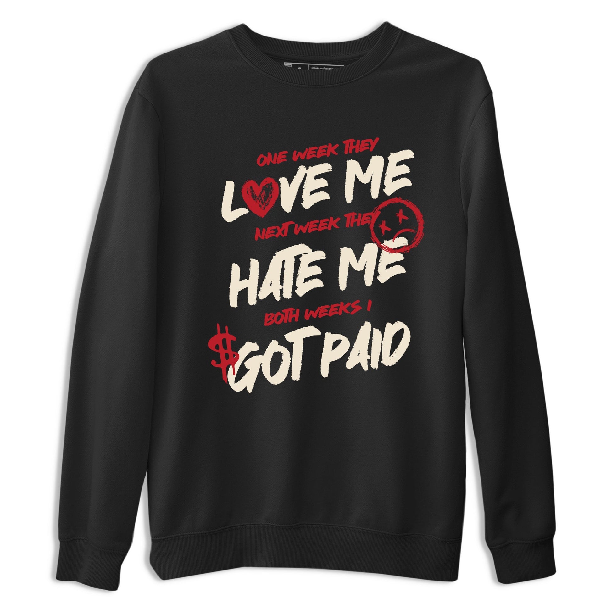 Sneaker match tees – Sneaker Tees To Match Air Jordan 4 Valentines Day Shoes – I Got Paid Tee Black 2