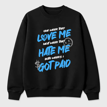 I Got Paid Graphic T-Shirt sneaker match tee designed for the Air Jordan 5 Black University Blue, featuring coordinated color options for a perfect streetwear match. Black 2 shirt.
