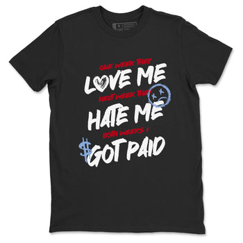 Sneaker match tees – Sneaker Tees To Match Air Jordan 5 Fire Red Shoes – I Got Paid Tee Black 2