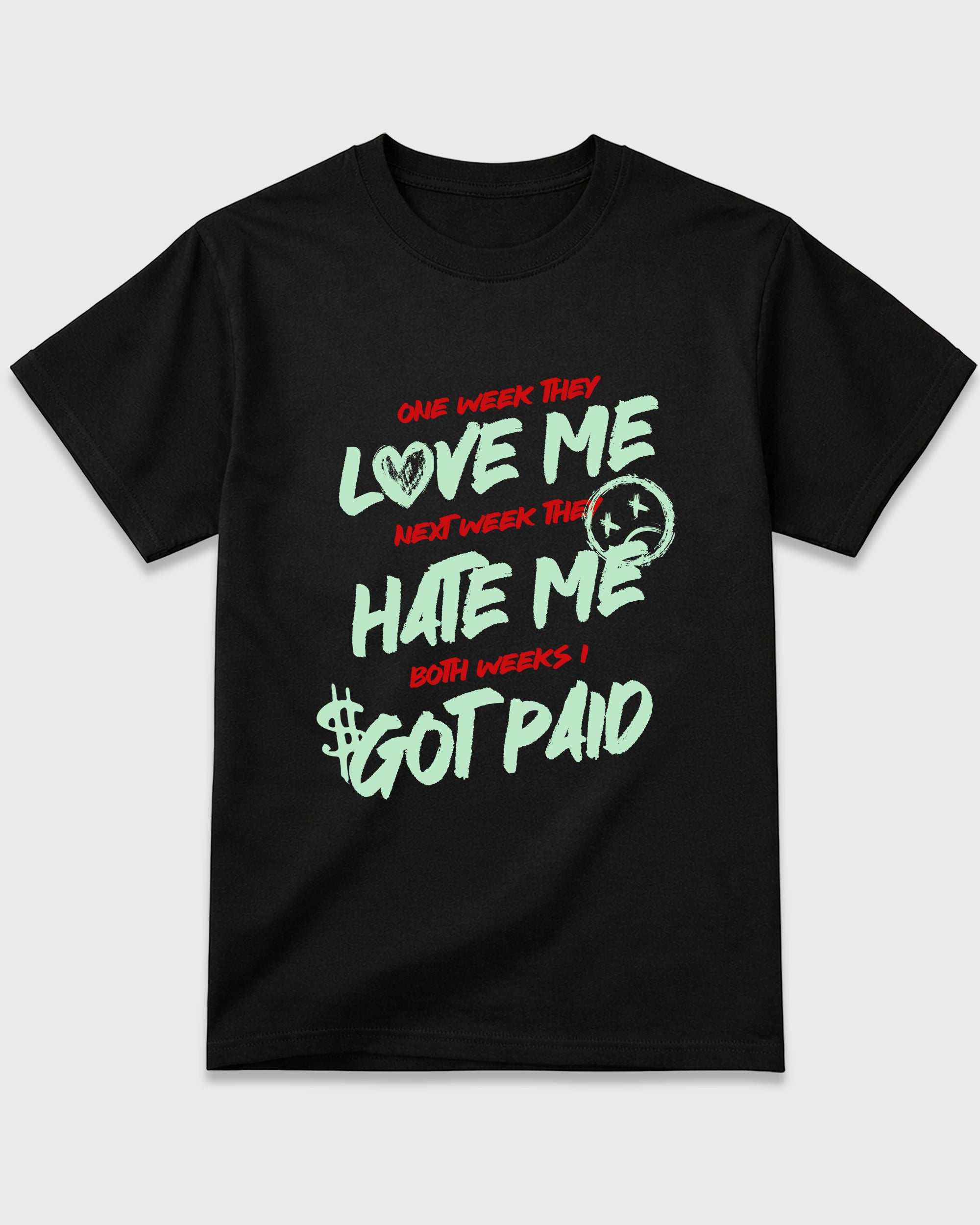 I Got Paid Graphic T-Shirt featuring original streetwear artwork designed to match the Air Jordan 5 Halloween. Black 2 Graphic T-Shirt.