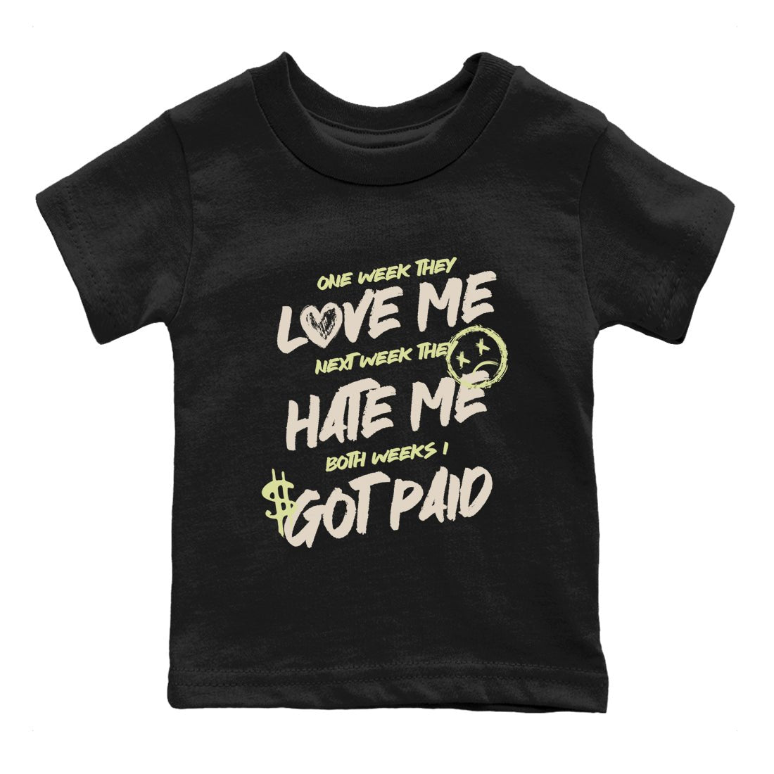 I Got Paid SNRT Sneaker Tees Kids - Air Jordan 5 Luminous Green - SNRT Sneaker T-shirts
