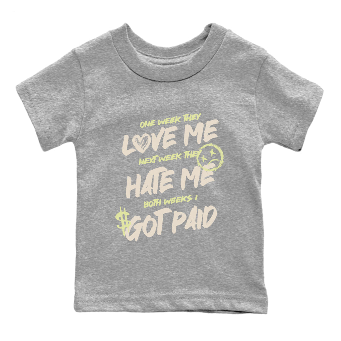 I Got Paid SNRT Sneaker Tees Kids - Air Jordan 5 Luminous Green - SNRT Sneaker T-shirts