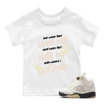 I Got Paid SNRT Sneaker Tees Kids - Air Jordan 5 Luminous Green - SNRT Sneaker T-shirts