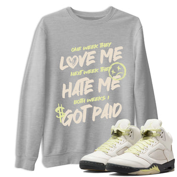 I Got Paid SNRT Sneaker Tees - Air Jordan 5 Luminous Green - SNRT Sneaker T-shirts