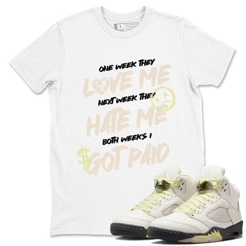 I Got Paid SNRT Sneaker Tees - Air Jordan 5 Luminous Green - SNRT Sneaker T-shirts