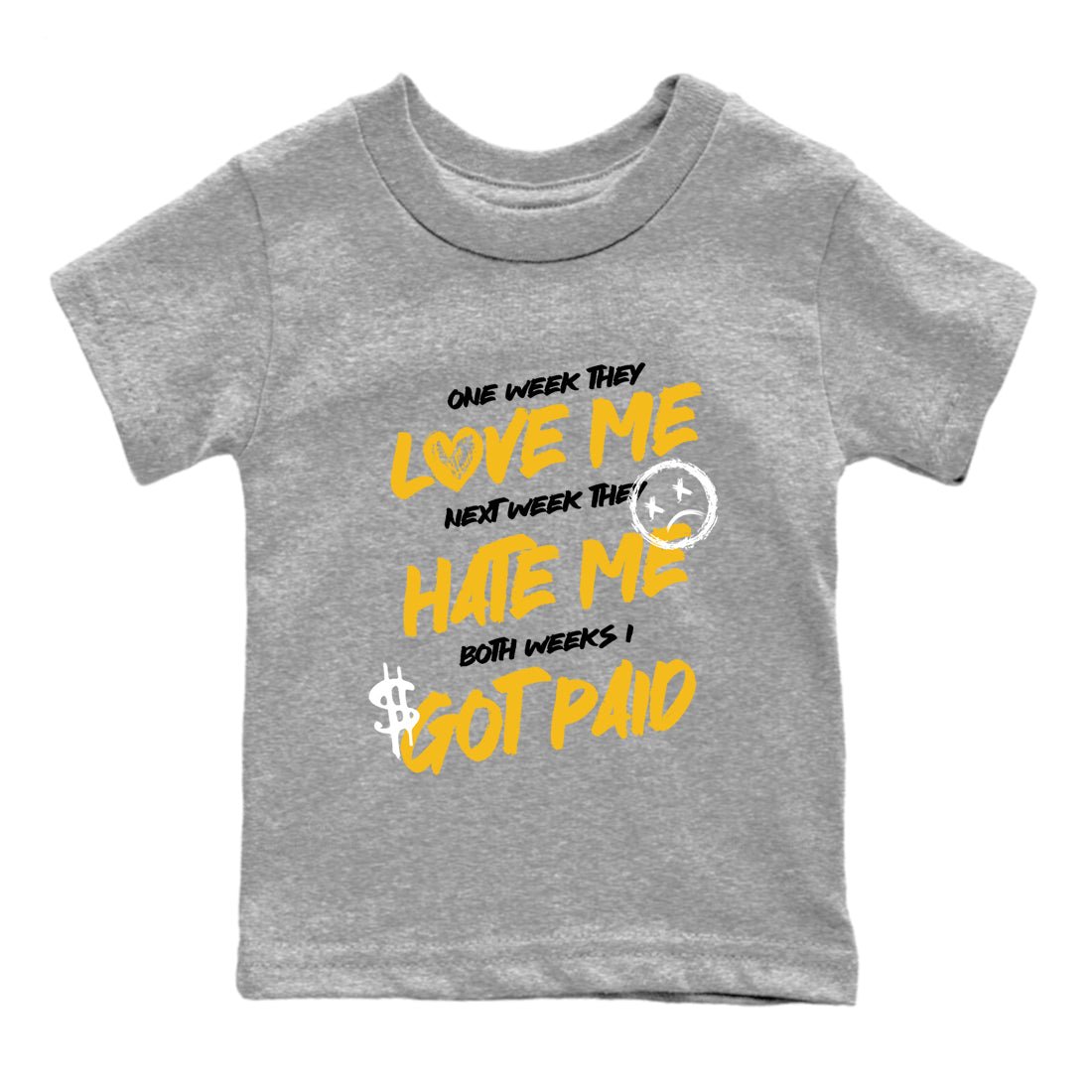 Sneaker match tees – Sneaker Tees To Match Air Jordan 5 Tokyo Shoes – I Got Paid Kids T-Shirt Heather Grey 2