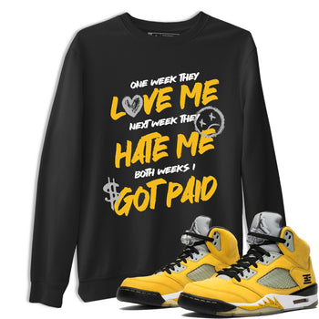Sneaker match tees – Sneaker Tees To Match Air Jordan 5 Tokyo Shoes – I Got Paid Tee Black 1