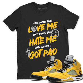 Sneaker match tees – Sneaker Tees To Match Air Jordan 5 Tokyo Shoes – I Got Paid Tee Black 1