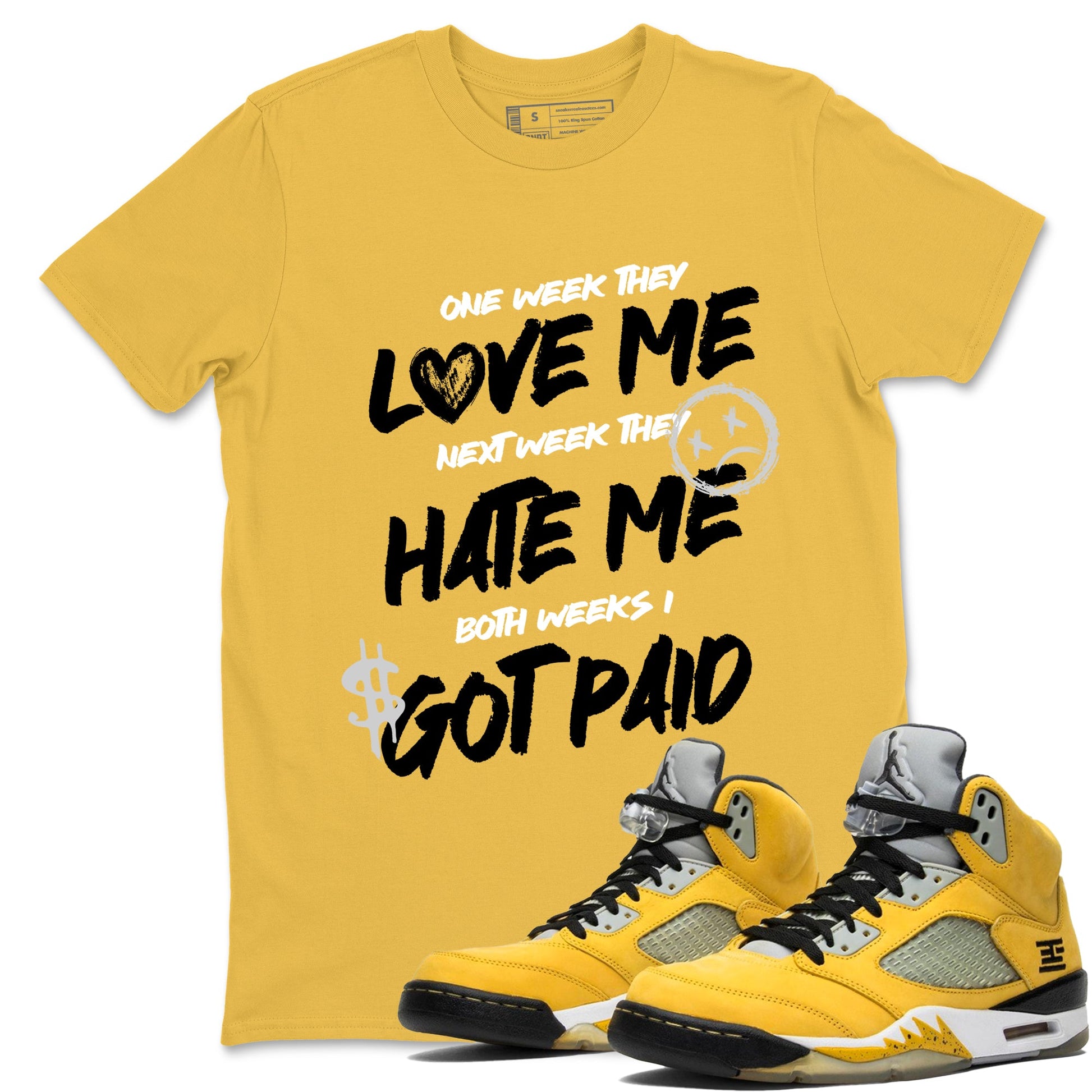 Sneaker match tees – Sneaker Tees To Match Air Jordan 5 Tokyo Shoes – I Got Paid Tee Daisy 1