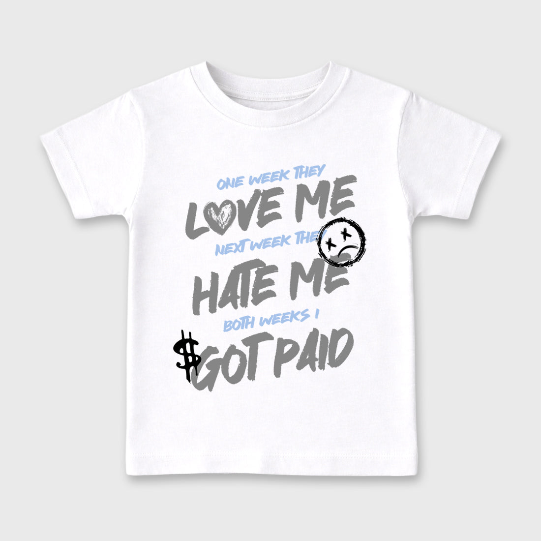Sneaker match tees – Sneaker Tees To Match Air Jordan 5 White Metallic Shoes – I Got Paid Kids T-Shirt White 2