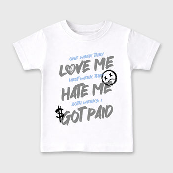 Sneaker match tees – Sneaker Tees To Match Air Jordan 5 White Metallic Shoes – I Got Paid Kids T-Shirt White 2